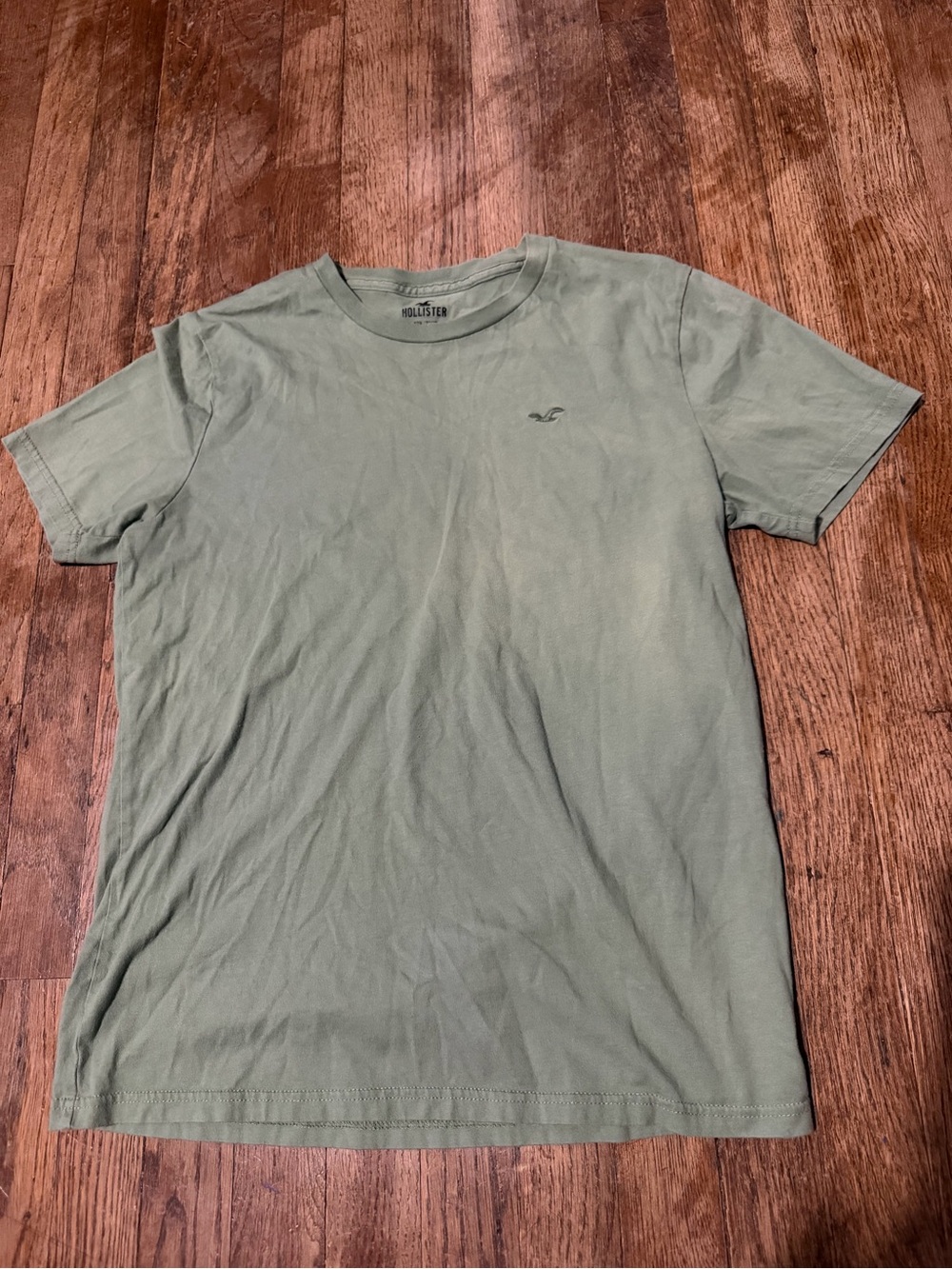 Hollister Men's Short Sleeve Crew T-Shirt - Sage Green